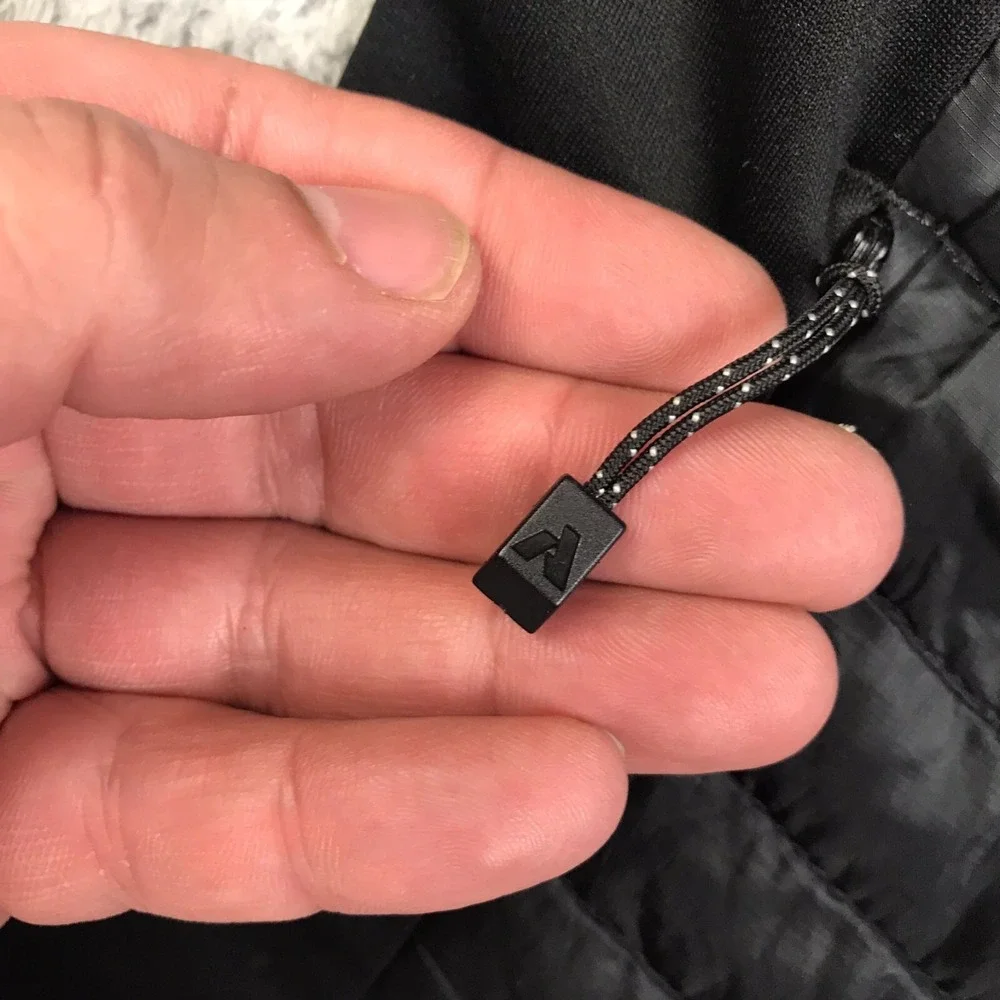 Eddie Bauer First Ascent Vest Mens L Black Goose Down Insulated Puffer